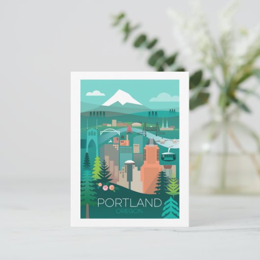 Portland, Oregon Briefkaart (Staand voorkant)