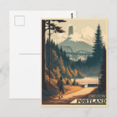 Portland, Oregon Briefkaart (Voorkant / Achterkant)