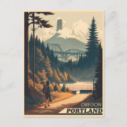 Portland, Oregon Briefkaart (Voorkant)
