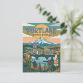 Portland Oregon Briefkaart (Staand voorkant)
