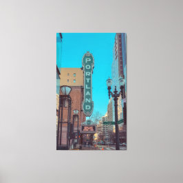 Portland, Oregon Canvas Afdruk