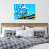 PORTLAND, OREGON Canvas Print (Insitu (Slaapkamer))