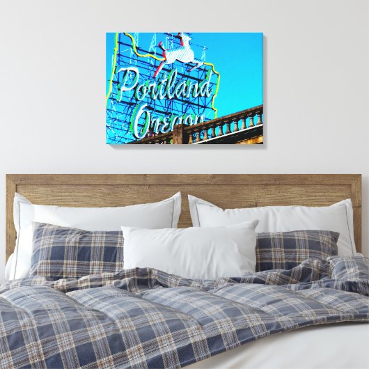 PORTLAND, OREGON Canvas Print (Insitu (Slaapkamer))