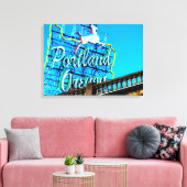 PORTLAND, OREGON Canvas Print (Insitu (Woonkamer))