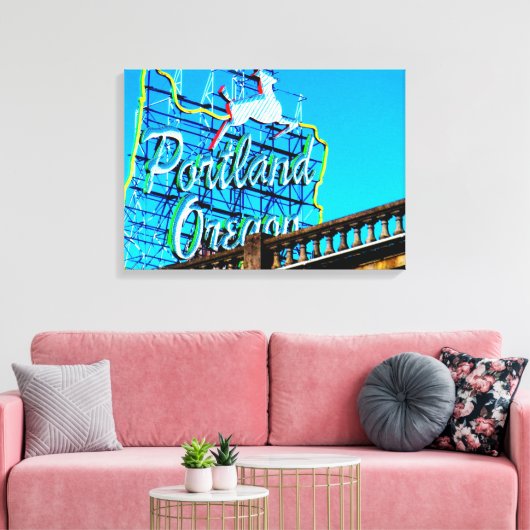PORTLAND, OREGON Canvas Print (Insitu (Woonkamer))