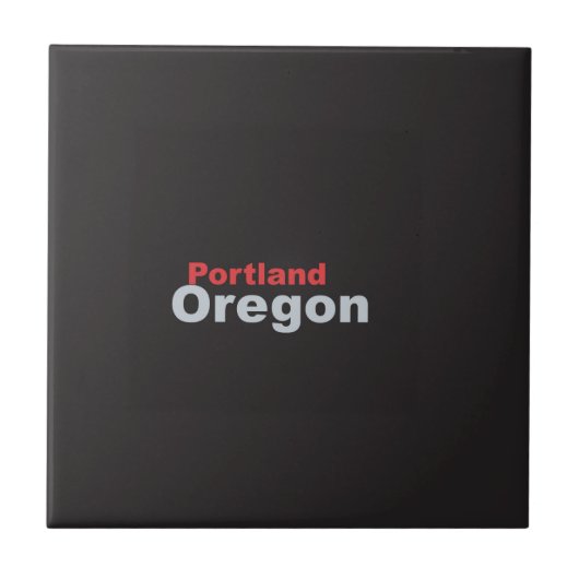 Portland, Oregon Ceramic Tile Tegeltje (Voorkant)