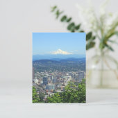 Portland, Oregon City en Mountain Uitzicht Briefkaart (Staand voorkant)