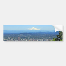 Portland, Oregon City en Mountain Uitzicht Bumpersticker