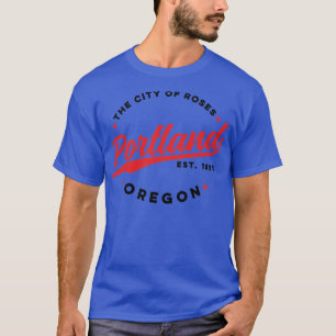 Portland Oregon City of Rozen Retro USA1 T-shirt