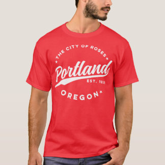  Portland Oregon City of Rozen Retro USA T-shirt