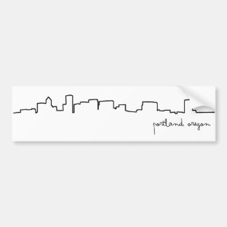 Portland, oregon Cityscape Bumpersticker