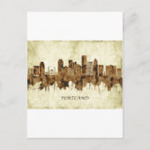 Portland Oregon Cityscape Feestdagenkaart (Voorkant)