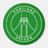 Portland Oregon Design Magneet (Voorkant)