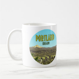 Portland Oregon Downtown Mt. Hood Vintage Koffiemok