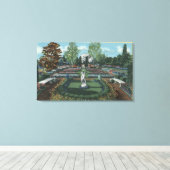 Portland, Oregon - Gerecht van Italië Canvas Afdruk (Insitu (Houten vloer))