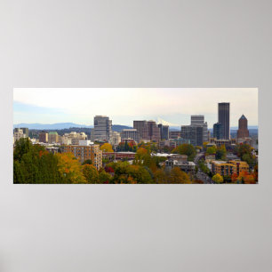 Portland Oregon Herfst Season Colors Poster