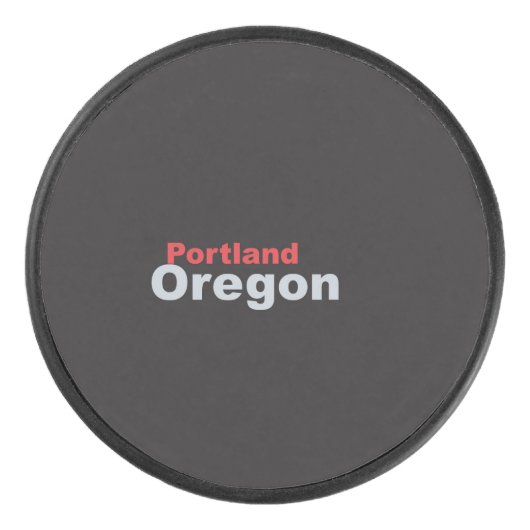 Portland, Oregon Hockey Puck (Voorkant)