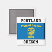Portland Oregon Magneet (Voorkant / Achterkant)