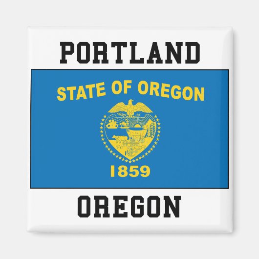 Portland Oregon Magneet (Voorkant)