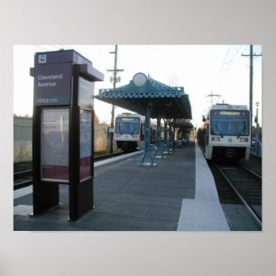 Portland Oregon MAX Einde lijn Poster