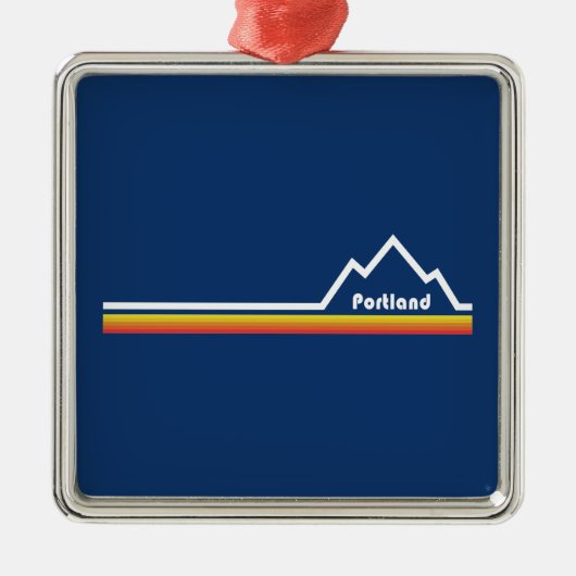 Portland, Oregon Metalen Ornament (Voorkant)