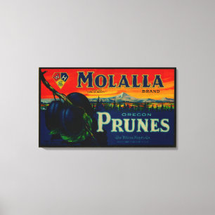Portland, oregon-Molalla-label Canvas Afdruk