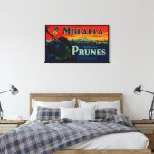 Portland, oregon-Molalla-label Canvas Afdruk (Insitu (Slaapkamer))