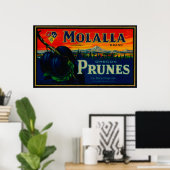 Portland, oregon-Molalla-label Poster (Thuiskantoor)