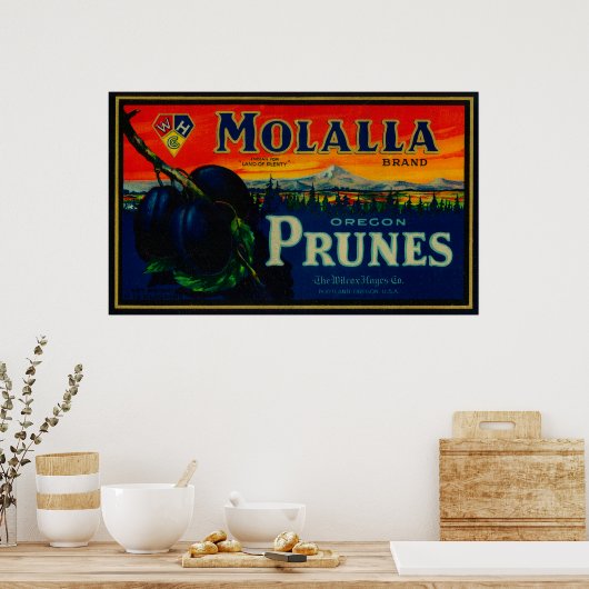 Portland, oregon-Molalla-label Poster (Keuken)