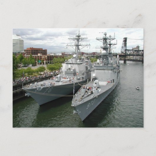 Portland Oregon Navy Ships Briefkaarten (Voorkant)