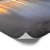 Portland Oregon Night Skyline Reflection Poster (Hoek)