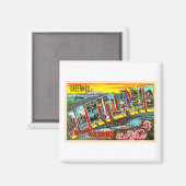 Portland Oregon of  groot Briefkaart Magneet (Voorkant / Achterkant)