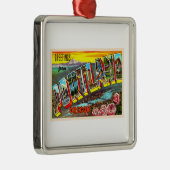 Portland Oregon of groot Briefkaart Metalen Ornament (Rechts)