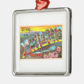 Portland Oregon of groot Briefkaart Metalen Ornament (Links)