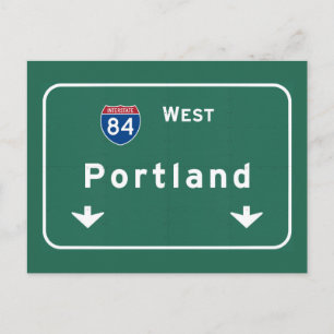 Portland Oregon of Interstate Highway Freeway : Briefkaart