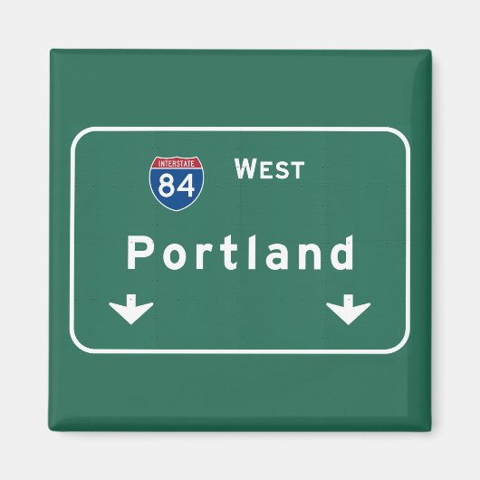 Portland Oregon of Interstate Highway Freeway : Magneet (Voorkant)