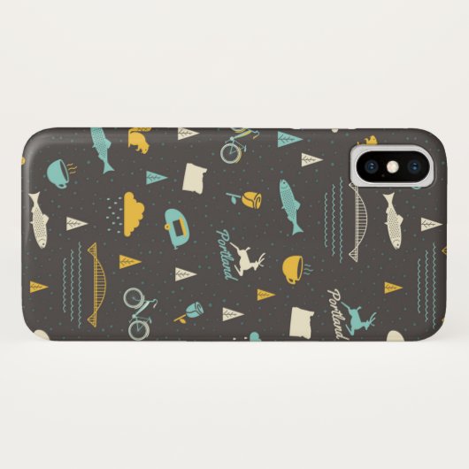 Portland, Oregon Pattern Case-Mate iPhone Case (Achterkant (horizontaal))