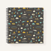 Portland, Oregon Pattern Notitieboek (Voorkant)