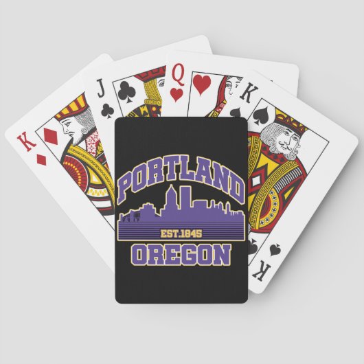 Portland, Oregon Pokerkaarten (Achterkant)