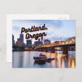 Portland, Oregon Postcar Souvenir Briefkaart (Voorkant / Achterkant)