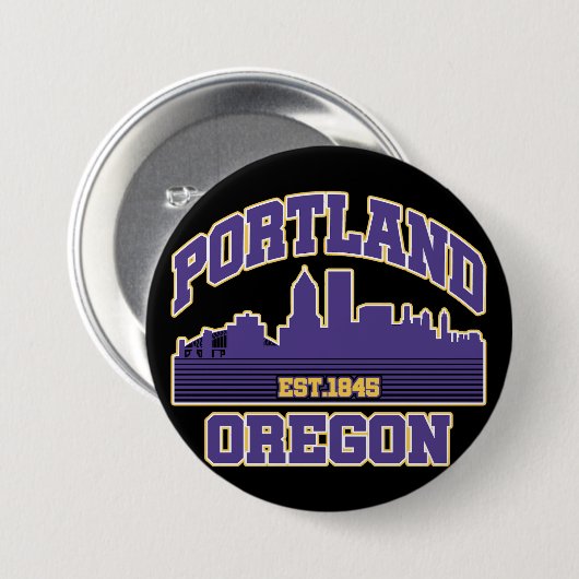 Portland, Oregon Ronde Button 7,6 Cm (Voorkant /achterkant)