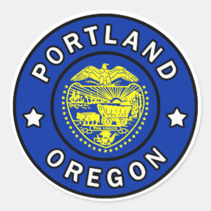 Portland Oregon Ronde Sticker