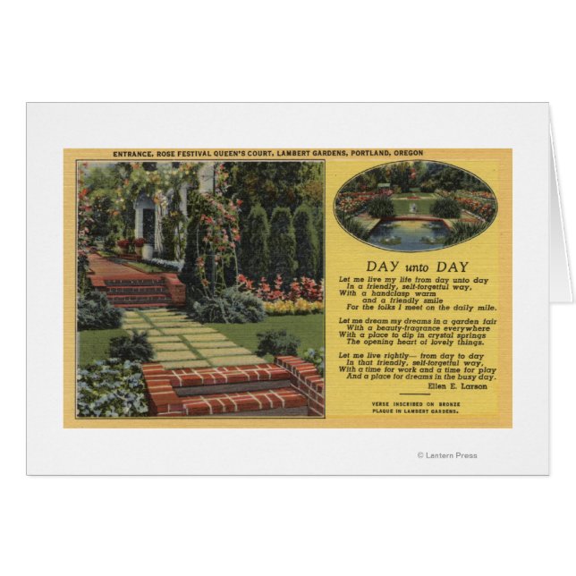 Portland, Oregon - Roos Festival Queens Court (Voorkant Horizontaal)