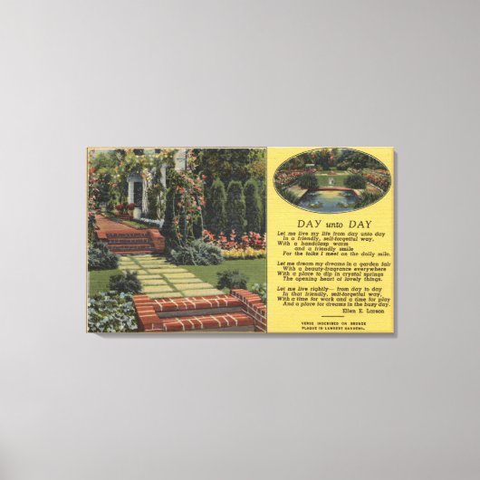 Portland, Oregon - Roos Festival Queens Court Canvas Afdruk (Voorkant)