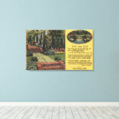 Portland, Oregon - Roos Festival Queens Court Canvas Afdruk (Insitu (Houten vloer))