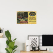 Portland, Oregon - Roos Festival Queens Court Poster (Thuiskantoor)