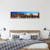 Portland Oregon Silhouet Canvas Afdruk (Insitu (Slaapkamer))