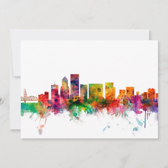 Portland Oregon Skyline (Voorkant)