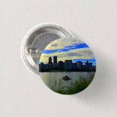 Portland, Oregon Skyline #1 Button (Voorkant /achterkant)