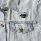 Portland, Oregon Skyline #1 Button (In situ)